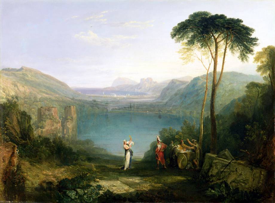 peinture de william turner lac d'averne